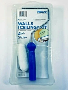 4" Mini Roller Painting Kit 3/8" Nap Woven Roller 11” Plastic Paint Tray Pan - Picture 1 of 6