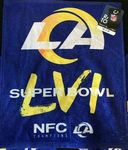 Los Angeles Rams SB 56 Championship 15" x 18" Towel New Licensed Item Cover