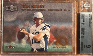 TOM BRADY 2000 Fleer METAL #267 SP New England Patriots (GOAT) Mint Rookie BGS 9