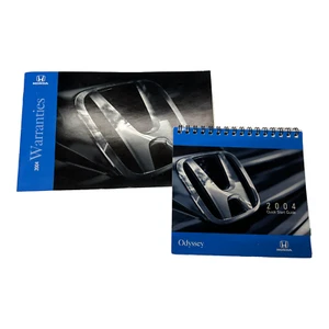 Honda Odyssey 2004 guía de inicio rápido manual espiral libro abatible libros de garantías - Imagen 1 de 4