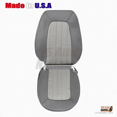 2002 2003 Mercury Mountaineer PASSENGER Bottom-Top Perforated Leather Cover Gray - Image 1 of 4