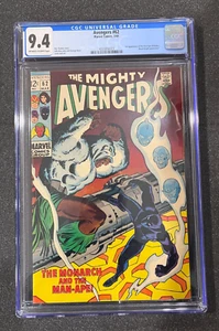 Avengers #62, CGC 9.4, 1ª Aparición del Hombre-Mono M'Baku, Marvel Comic 1969 - Imagen 1 de 6