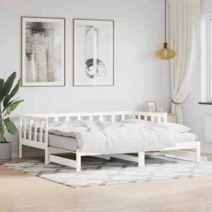 Daybed Sofa Frame for Single Mattress Lounge Bed Couch Futon Trundle Solid Wood - Picture 1 of 11