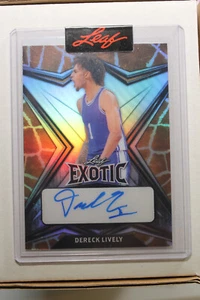 2023 DERECK LIVELY II  AUTO PRE-PROOF RARE 1 / 1   giraffe REFRACTOR Leaf Exotic - Picture 1 of 5