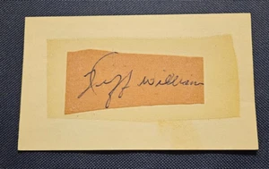 Jeff Williams Signed Cut On Index Card 3x5 Bears Rams Redskins Chargers Lineman - Picture 1 of 1
