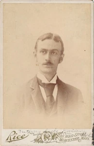 Cabinet Card Antique Photo ID'd Doctor Harry Cooke Providence RI Worchester MA - Picture 1 of 5