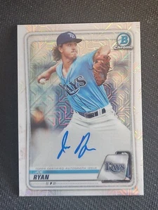 2020 Bowman Chrome Joe Ryan Mega Box Mojo Refractor Auto SP Twins - Picture 1 of 2