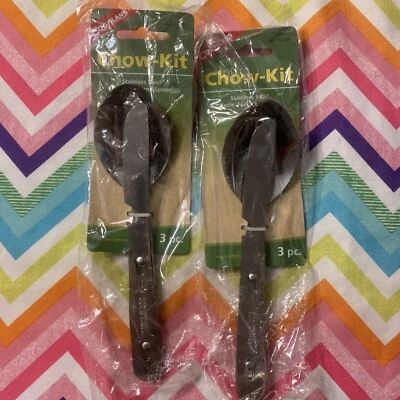 Coghlan’s Chow Kit 2 Juegos Cuchillo Tenedor Cuchara Utensilios de Comida Campamento Acero Inoxidable Foto 1 de 3