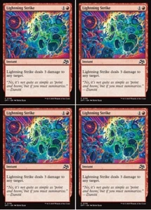 MTG - 4x LIGHTNING STRIKE - Aetherdrift (C) - Bild 1 von 1