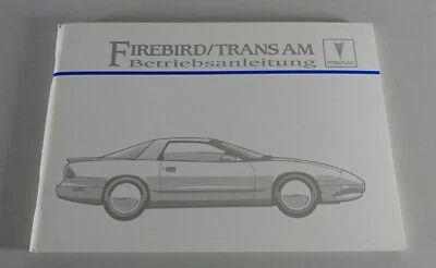 Manuale / Guida Pontiac Firebird / Trans Am Anno 1995 - Tedesco - - Immagine 1 di 2