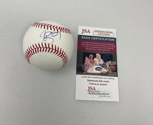 Tim Brown signed MLB Baseball Las Vegas Raiders Notre Dame Irish JSA COA - Picture 1 of 2