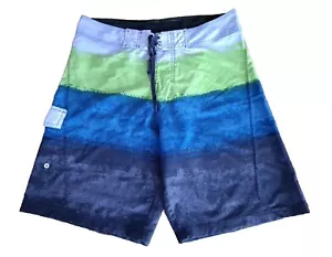Burn Side Surf Swim Board Shorts Trunks Men's Size 34 Stretch EUC - Picture 1 of 6