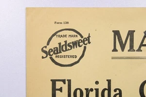 1933 Sealdsweet Florida Citrus Exchange Advertising Cover - X81 - Picture 1 of 3