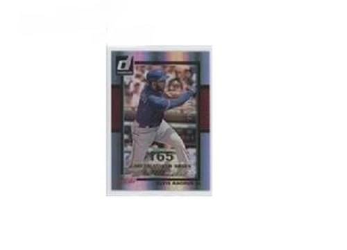 2014 Panini Donruss Gold #69/165 Career Stat Line Elvis Andrus Baseball Card - Image 1 of 1