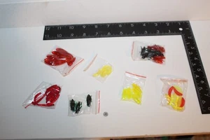 43 lubina trucha crappie walleye-bluegill gusanos-drop shot-grub-jigs-lote variedad - Imagen 1 de 8