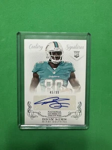 2013 Panini National Treasures #273 Dion Sims RC Auto /99 - Picture 1 of 2