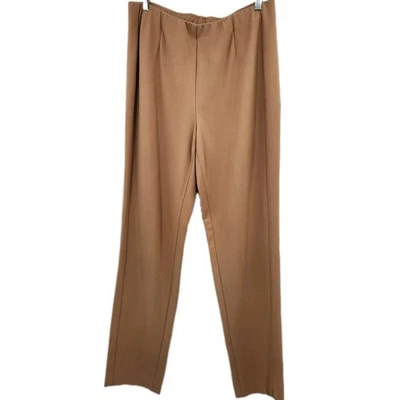 J. Jill Ponte Barely Boot Pull On Pants Womens Size Medium Camel Tan Stretch - Image 1 of 4