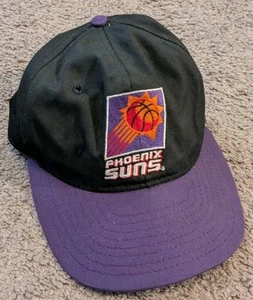 Vintage AJD NBA Phoenix Suns Adjustable Snapback Black Hat - Picture 1 of 7