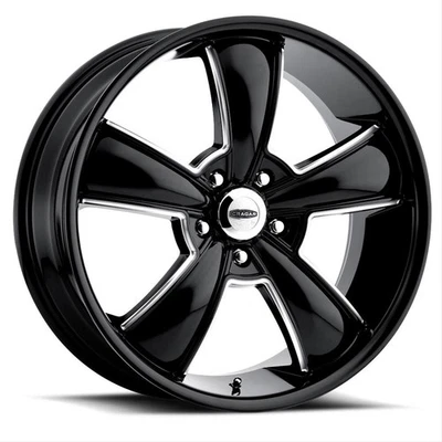 Cragar 615BMBC Series Modern Muscle Gloss Black with Machined Lip Wheel - Image 1 of 2