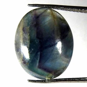 10.45 Cts 100% Natural Blue Apatite Oval Cabochon Loose Gemstone - Picture 1 of 3