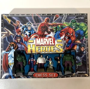 Marvel Heroes Vintage 2003 Schachspiel Pressman komplett Themenfiguren Brett Box - Bild 1 von 18