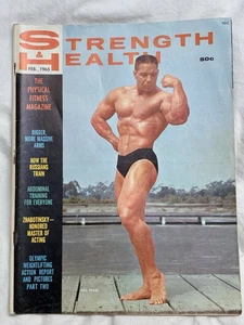 STRENGTH & HEALTH Magazine FEB 1965 02/65 Bill Pearl Muscle Builder Clean Cover - Bild 1 von 10