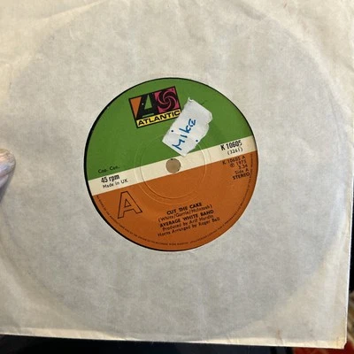 AVERAGE WHITE BAND  Cut The Cake 7” Single Vinyl Record 1975 Atlantic K10605 Vg+ - Image 1 of 2