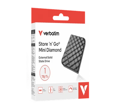Verbatim Store 'n' Go Mini Diamond SSD 1 TB, Schwarz #20575054 - Bild 1 von 4