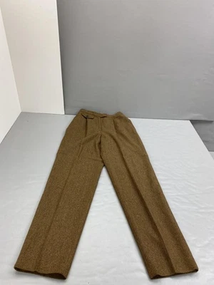 Lauren Ralph Lauren Pantalones Mujer 6 Marrón Lana de Cordero Tweed Vestido Forrado Hecho en EE. UU. Foto 1 de 4