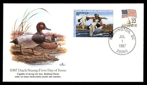 Mayfairstamps US FDC 1987 Revenue Duck Stamp Balke fleetwood FirsT Day Cover aau - Picture 1 of 2