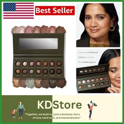 Neutral Eyeshadow Palette 14 Baked Matte & Shimmer Eyeshadows Natural Look - Image 1 of 4