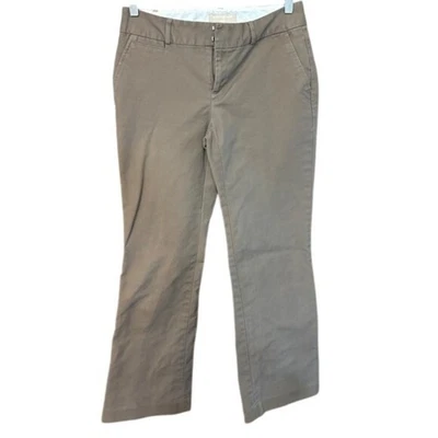 Pantalones de carrera Banana Republic Sloan caqui tostado pierna recta para mujer talla 2S Foto 1 de 2