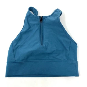 Under Armour Sport BH Damen Gr. XS tailliert Racerback Reißverschluss vorne blau - Bild 1 von 4