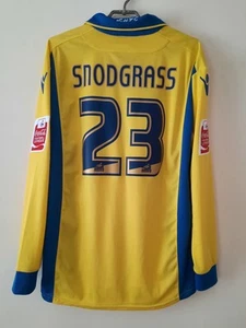 Leeds United Away Football Shirt Jersey 2009 2010 Macron Size XL Snodgrass - Picture 1 of 16