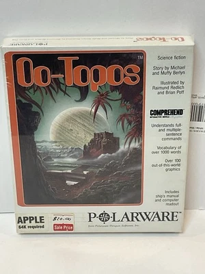 Vintage Apple II Game  Oo-Topos POLARWARE  SCI-FI GAME NOS Sealed - Image 1 of 4