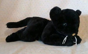 Best Made Toys Katze Black Panther Stofftier Plüschtier 12 Zoll blaue Augen - Bild 1 von 7