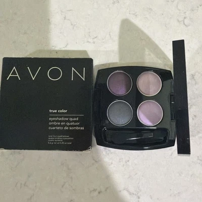 Avon True Color Eyeshadow Quad: Purple Haze Q708 Discontinued - Image 1 of 4