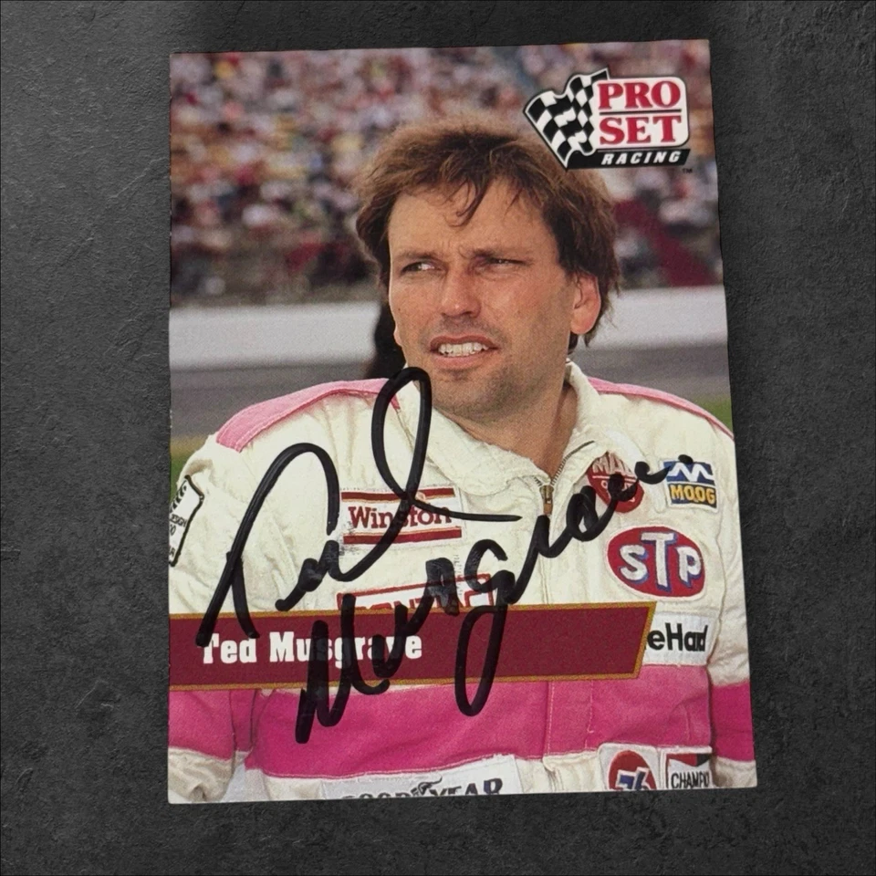 Ted Musgrave 1991 PRO SET #103 VINTAGE NASCAR signed card - Image 1 of 1