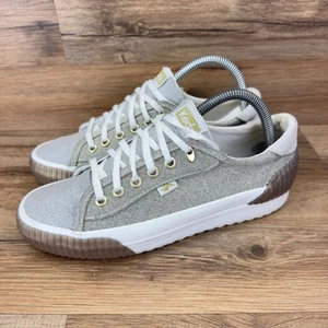 Keds Größe 8 Damenschuhe Größe Demi Trx mittelhohe Freizeit-Sneaker grau Stoff Schnürschuhe - Bild 1 von 7