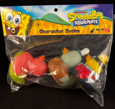 Pantalones cuadrados Bob Esponja - Patos personajes - aprox. 2 1/4"-3" Alto - Paquete de 3 C Foto 1 de 4