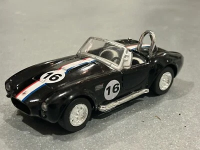 Nuevo-Ray 1966 Shelby Cobra S/C coche modelo fundido a presión, negro blanco raya 1:32 Foto 1 de 4