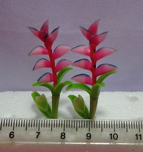 Jardín de flores de pájaro del paraíso a escala 1:12 (rosa 2s) - Imagen 1 de 1