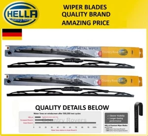 RANGE ROVER P38 WIPER BLADES 1995 - 2002 HELLA QULITY BRAND 2 x 22" (DKC101000) - Picture 1 of 7