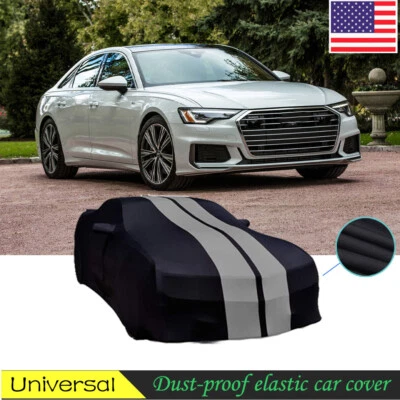 Indoor Car Cover Stain Stretch Dustproof Black/Grey For 2013-2021 Subaru WRX STI Foto 1 de 4