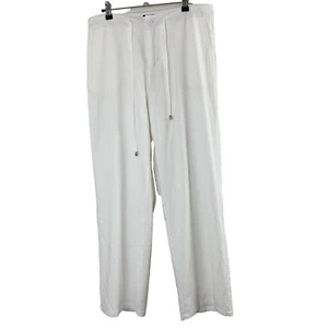 CoCo+ Carmen Damen Hose weites Bein S/M weiß Baumwolle Taschen Beachy Coastal NEU - Bild 1 von 9