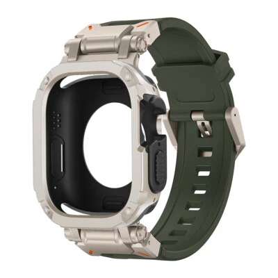 Funda resistente con correa deportiva de TPU para Apple Watch 11 10 9 8 7 SE3 Ultra 3 49/46/45/44 mm Foto 1 de 4