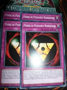 YU-GI-OH! PIERRE DE PUISSANCE NOIRDENCRE PLAYSET (LOT DE 4) SR08-FR036 NEUF ED1 - Picture 1 of 1