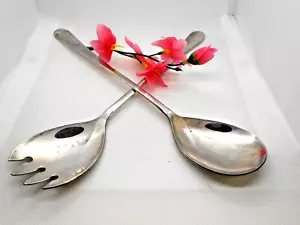 Vintage Sheffield England Serving Spoon and Fork - Picture 1 of 5