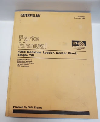 Caterpillar 426C Backhoe Loader Center Pivot Single Tilt Parts Manual  1998 - Image 1 of 4