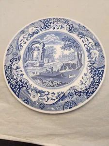 Spode Blue Italian Collection Porcelain Cake or Cheese Plate England - Picture 1 of 6